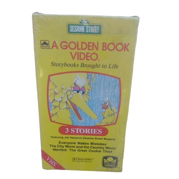 🎁 🆕 sesame Street a golden book video VHS sealed - Picture 1 of 4